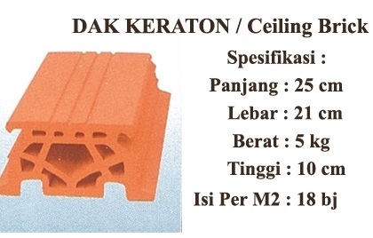 ukuran dak keraton