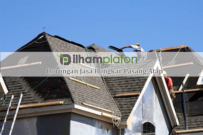 Harga borongan bongkar atap kayu