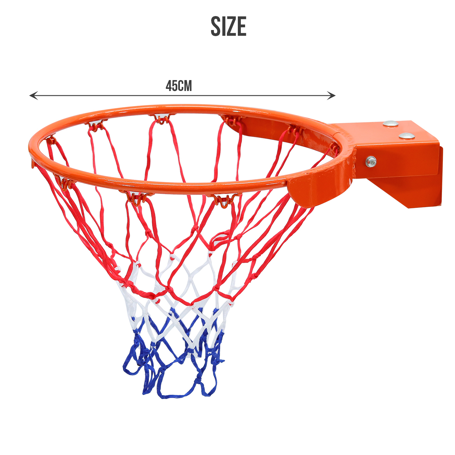 Basketball ring hoop rim standard 45cm 18mm solid r4 gtmall au Ukuran ring basket
