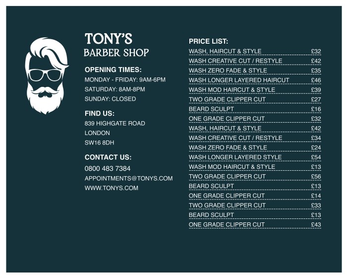 Harga Captain Barbershop (Paket Reguler dan Premium)