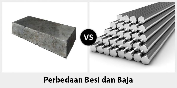 Perbedaan besi dan logam
