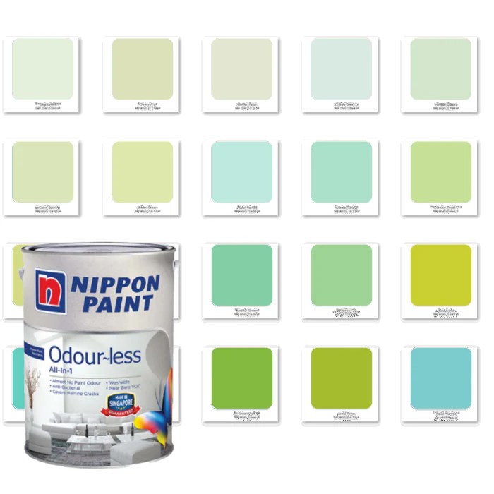 Katalog warna hijau cat nippon paint